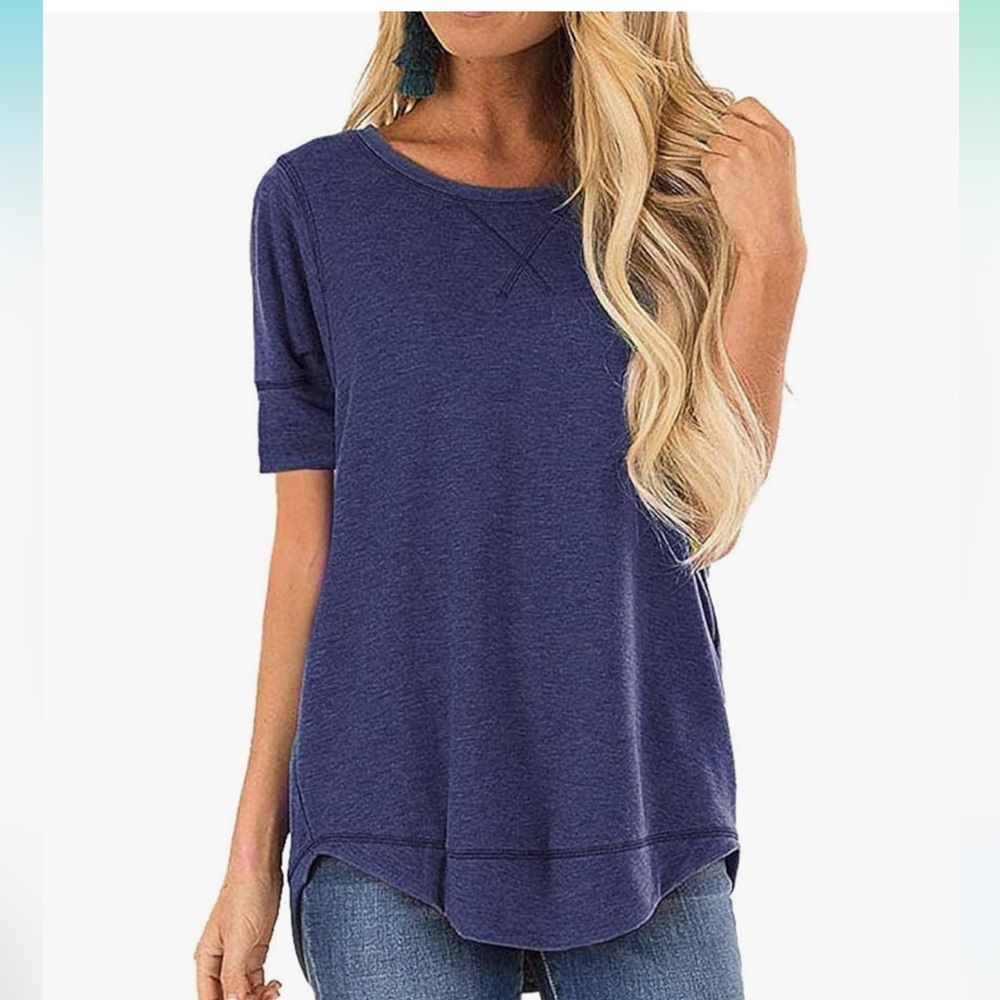 Casual Blue Women's Top
